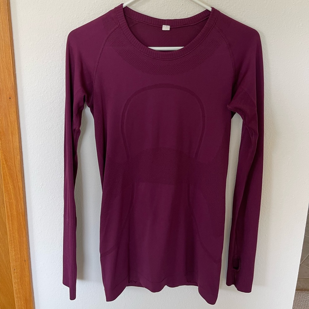 Lululemon purple long sleeve top